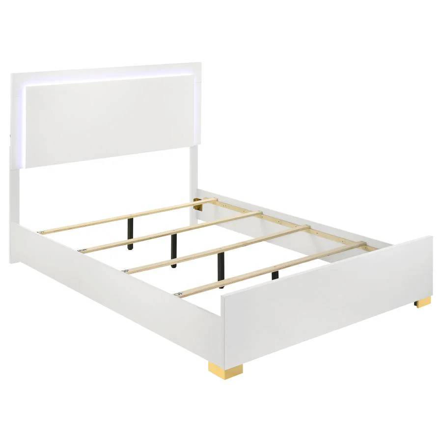 Marceline - Wood LED Panel Bed - Image 7