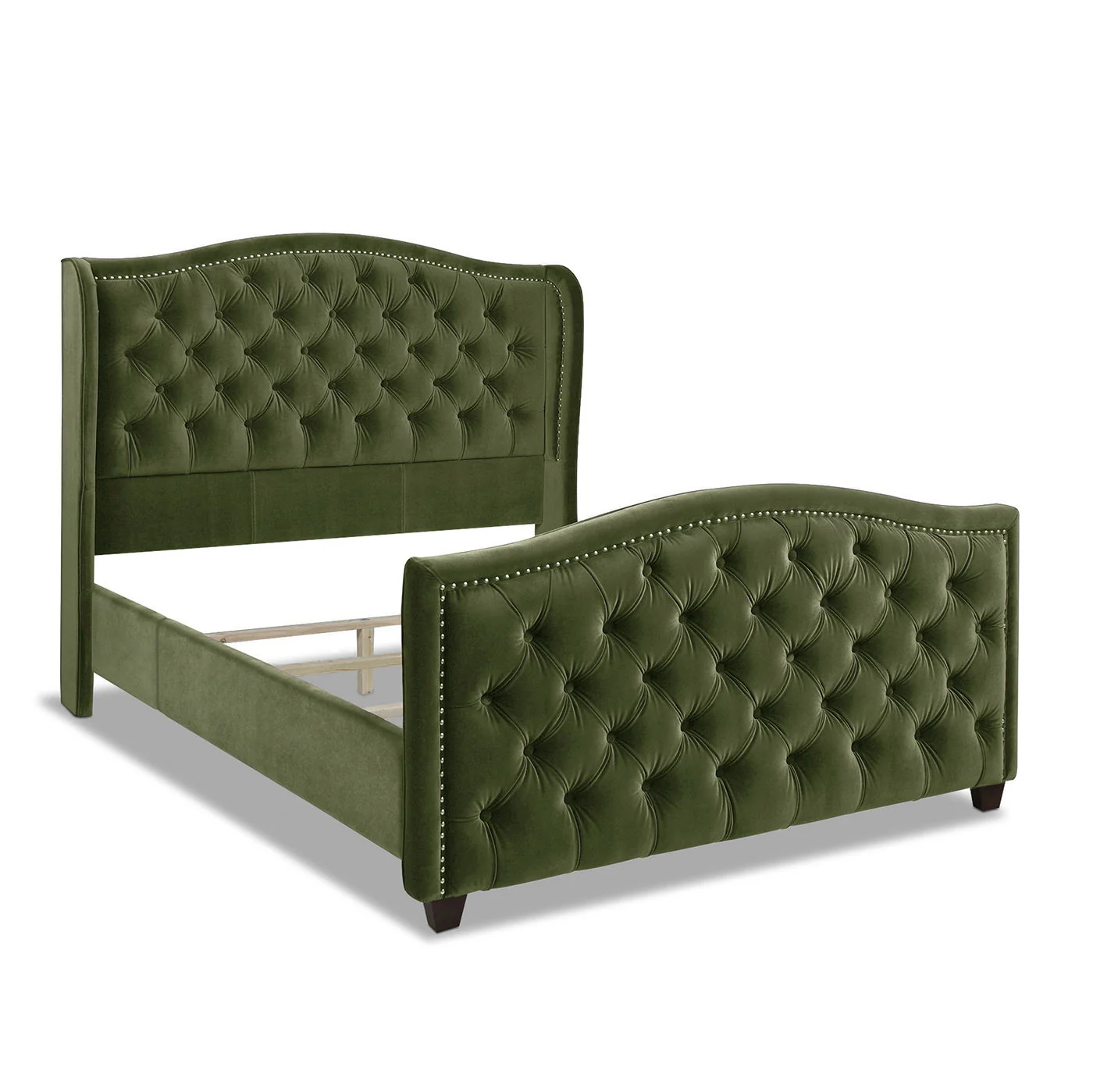 Marcella - Upholstered Shelter Headboard Bed Set - Image 11