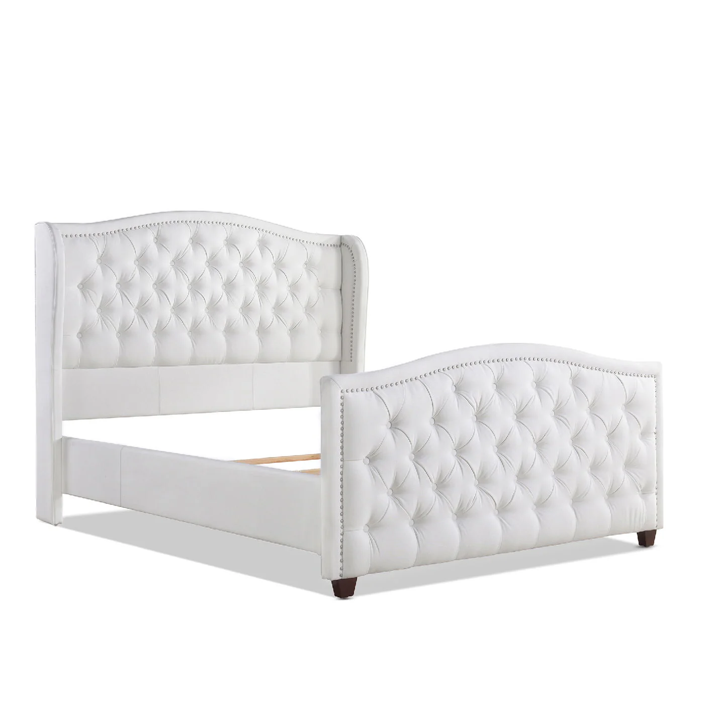 Marcella - Upholstered Shelter Headboard Bed Set - Image 12