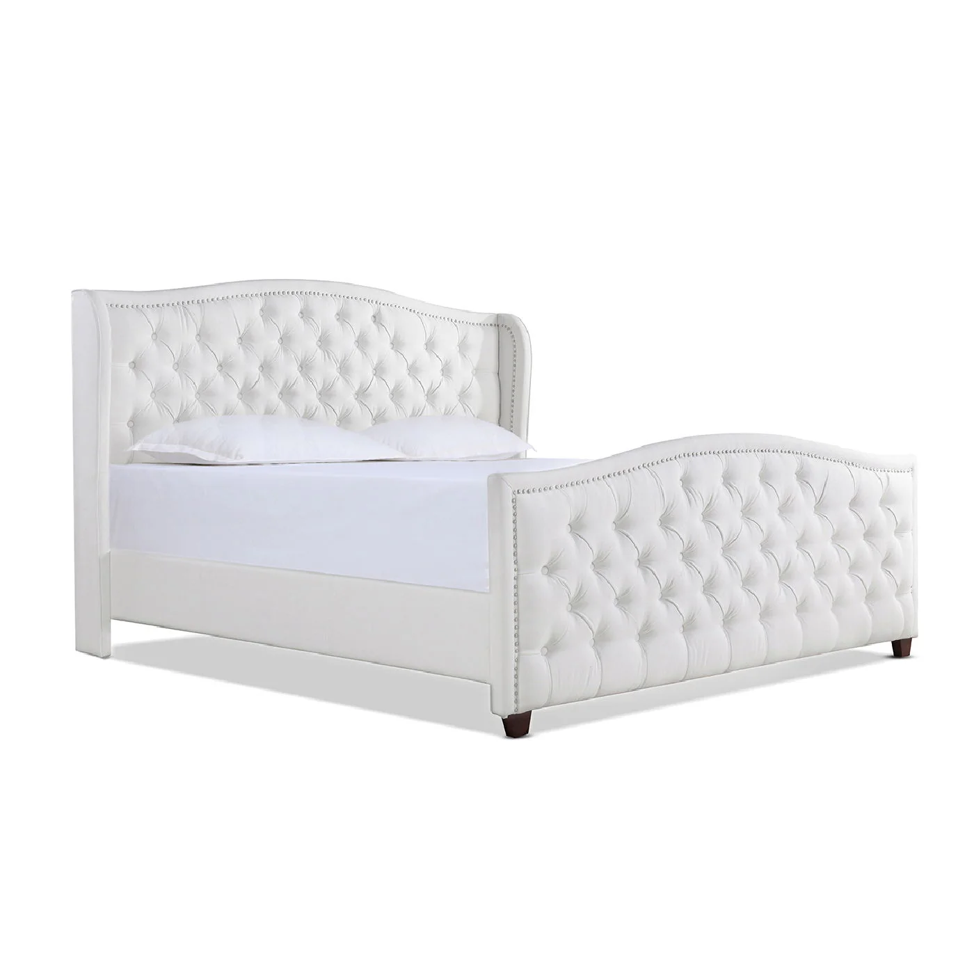 Marcella - Upholstered Shelter Headboard Bed Set - Image 32