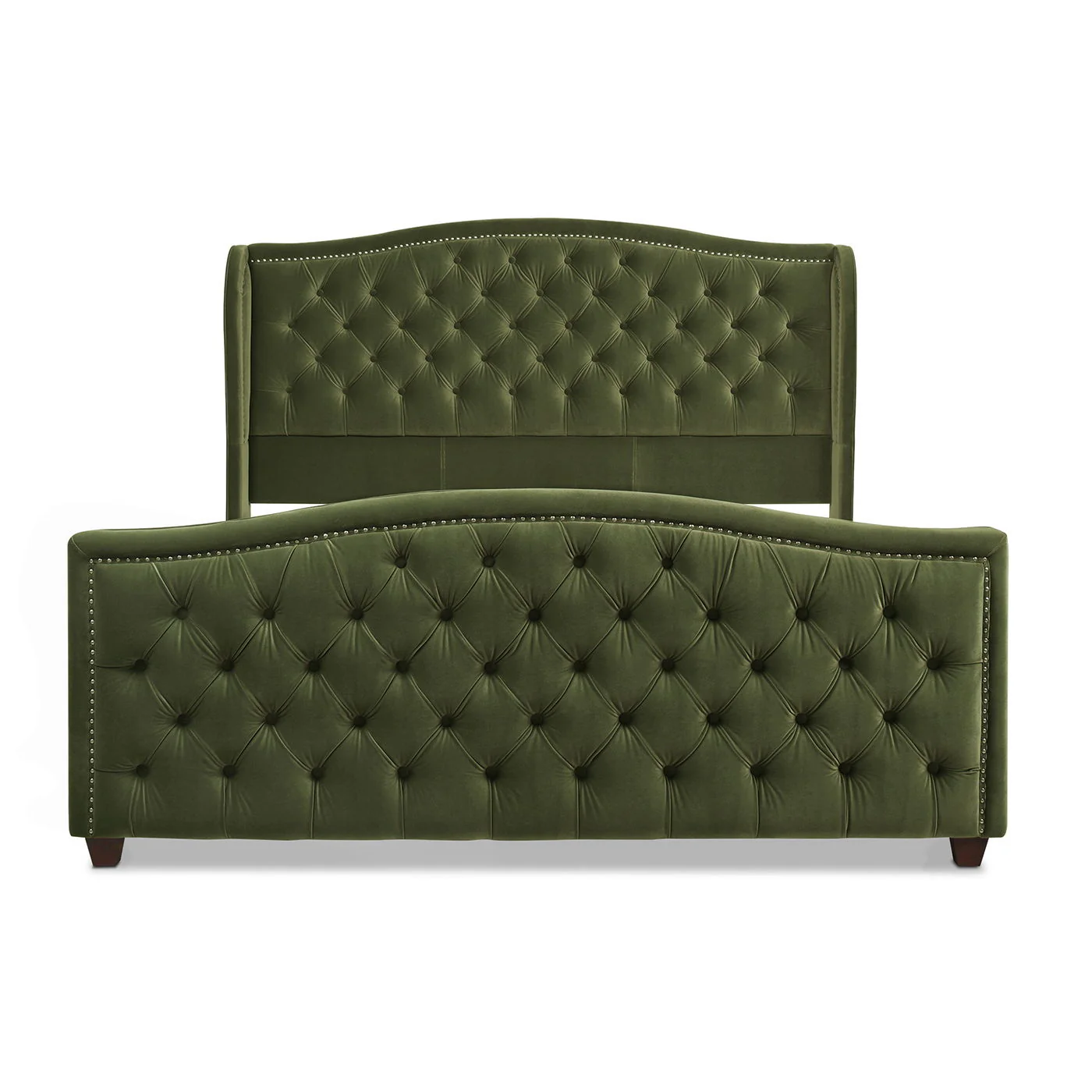 Marcella - Upholstered Shelter Headboard Bed Set - Image 37