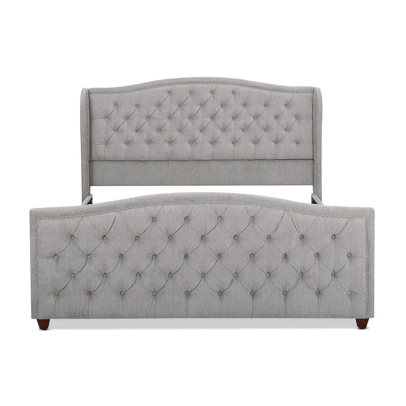Marcella - Upholstered Shelter Headboard Bed Set - Image 51