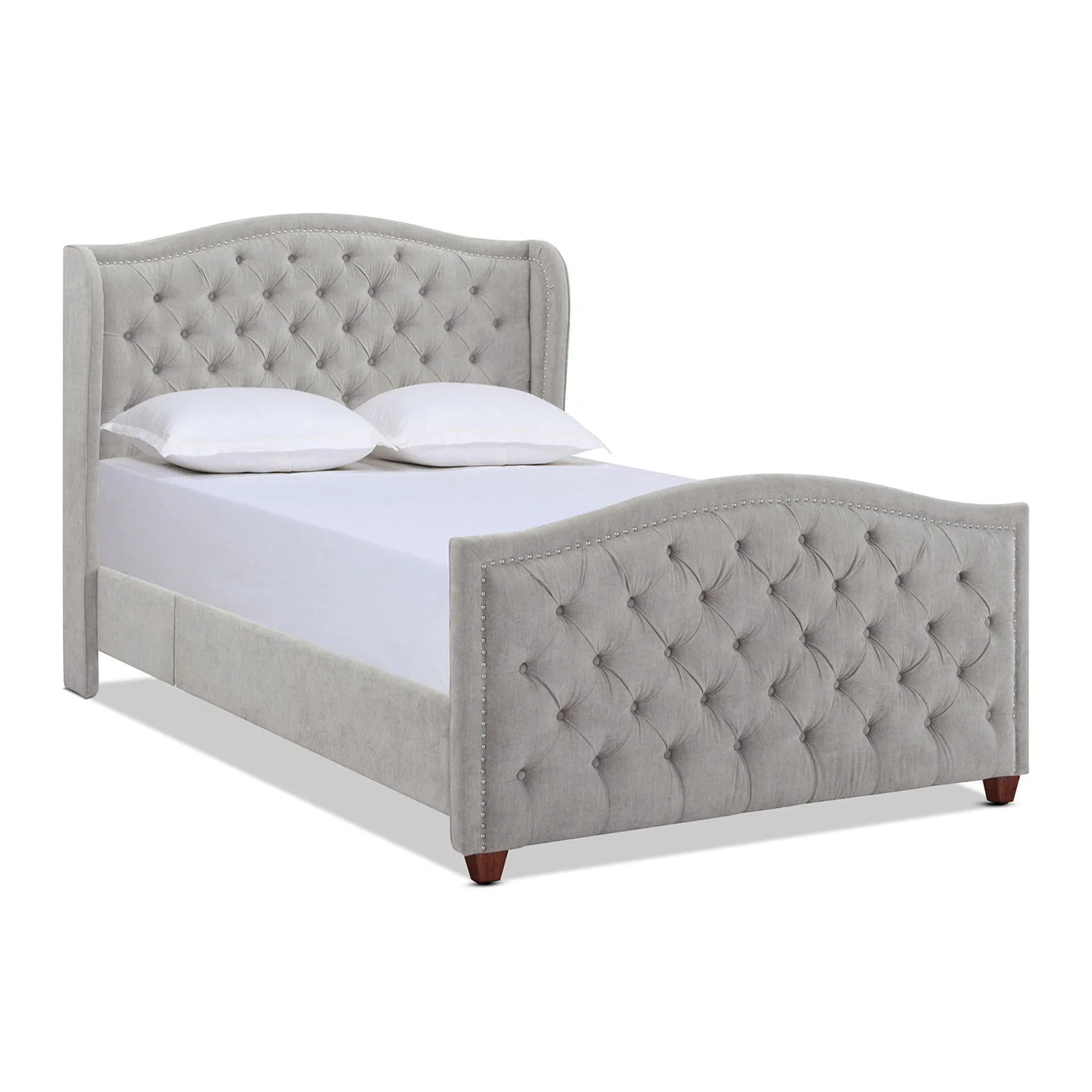 Marcella - Upholstered Shelter Headboard Bed Set - Image 52