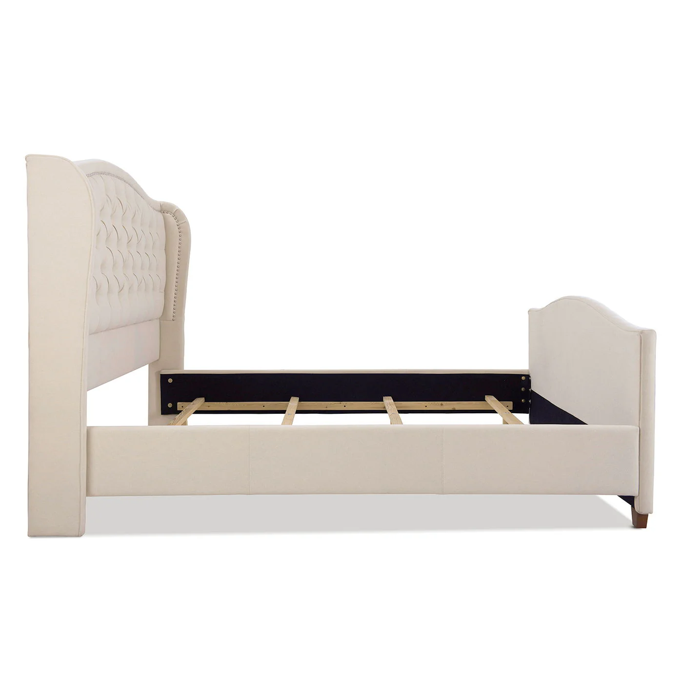 Marcella - Upholstered Shelter Headboard Bed Set - Image 55
