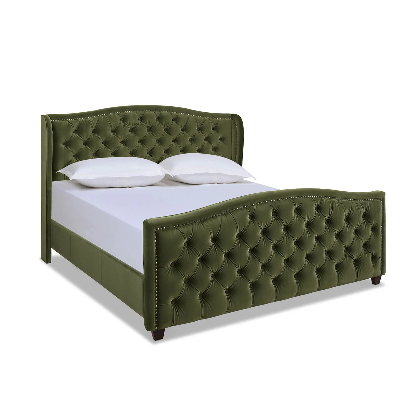 Marcella - Upholstered Shelter Headboard Bed Set - Image 59