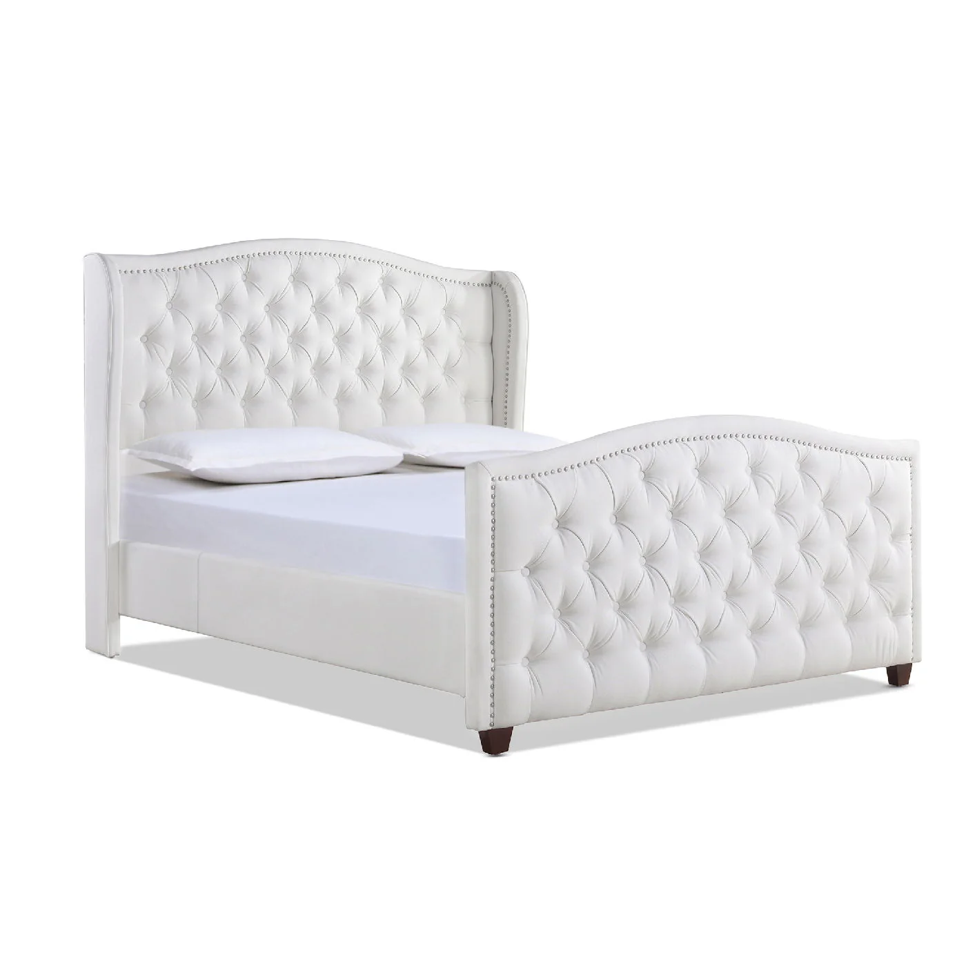 Marcella - Upholstered Shelter Headboard Bed Set - Image 63