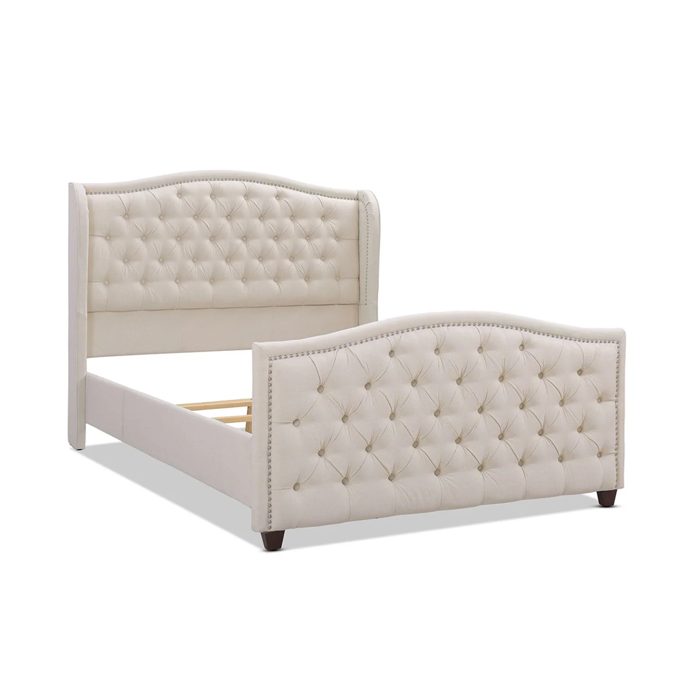 Marcella - Upholstered Shelter Headboard Bed Set - Image 78