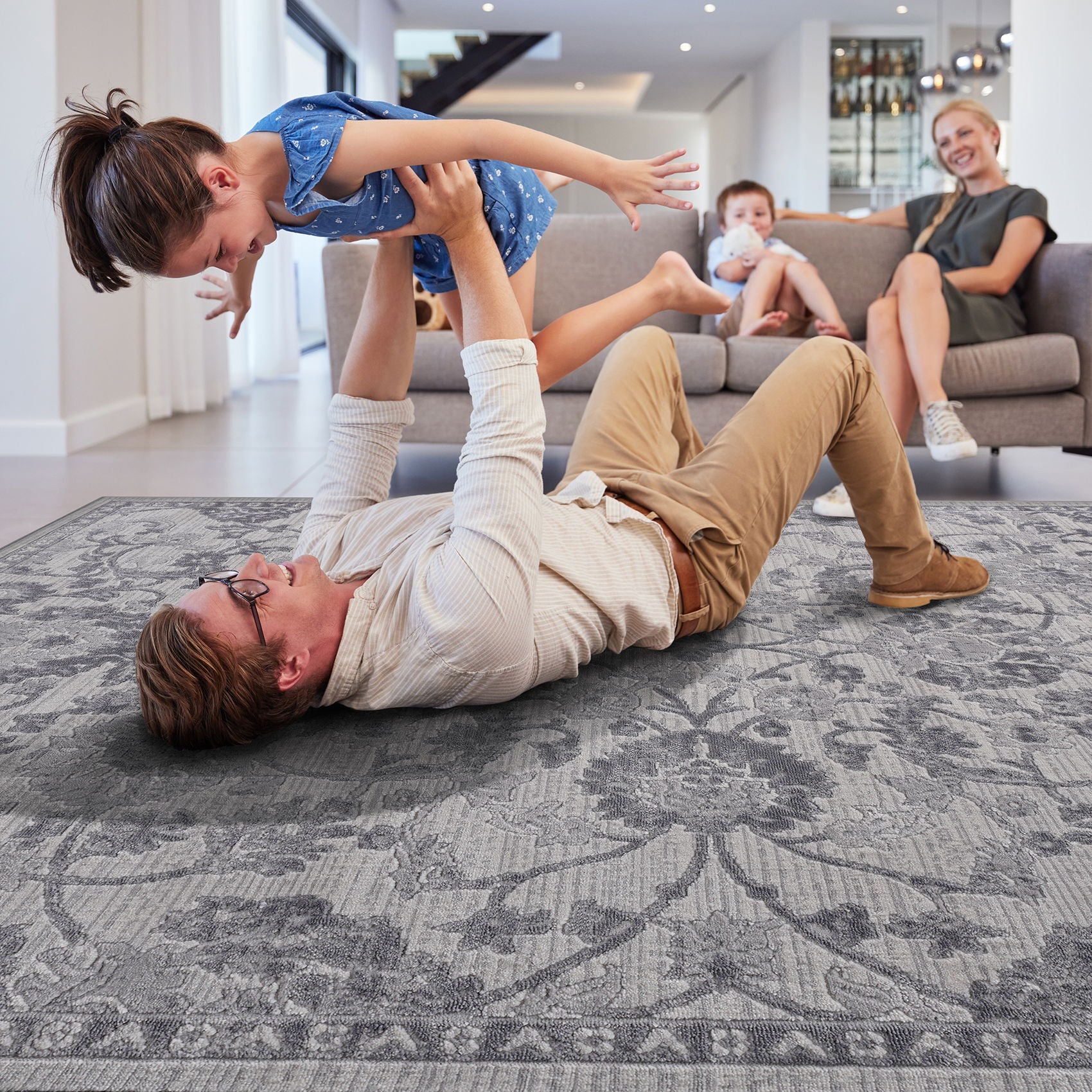 Marfi - Trendy Oriental Area Rug - Image 4