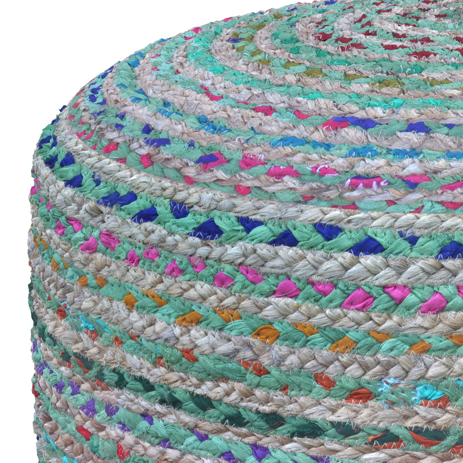 Margo - Handcrafted Round Pouf - Image 12