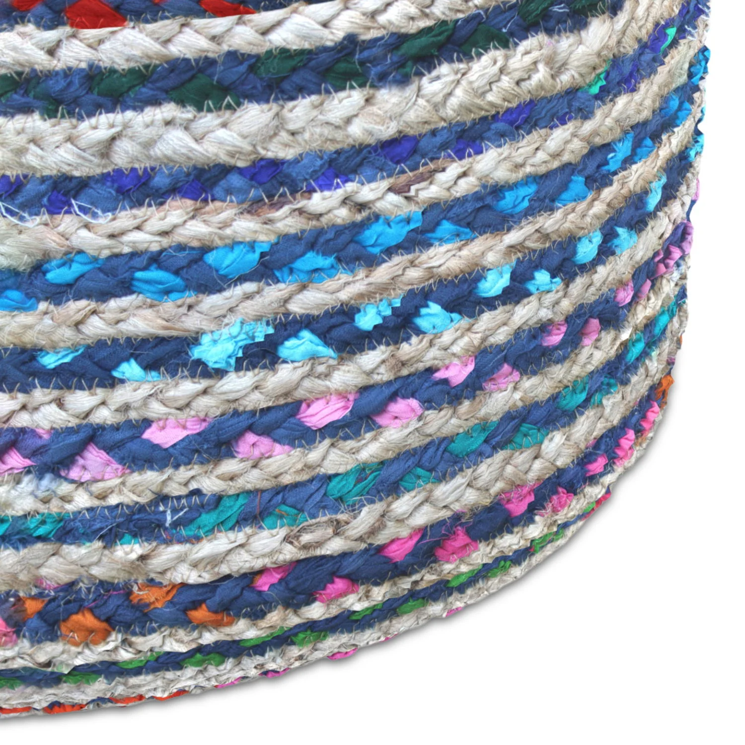 Margo - Handcrafted Round Pouf - Image 18