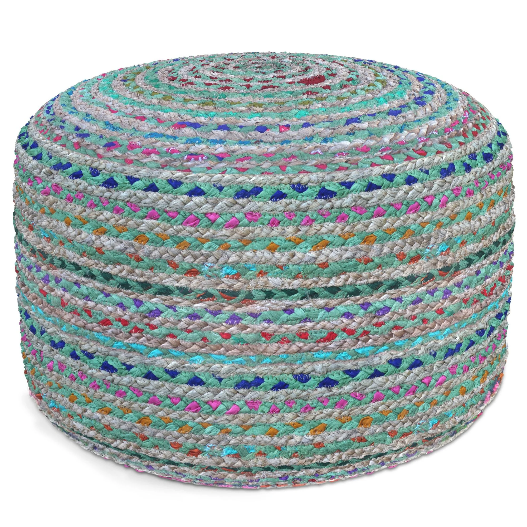 Margo - Handcrafted Round Pouf - Image 2