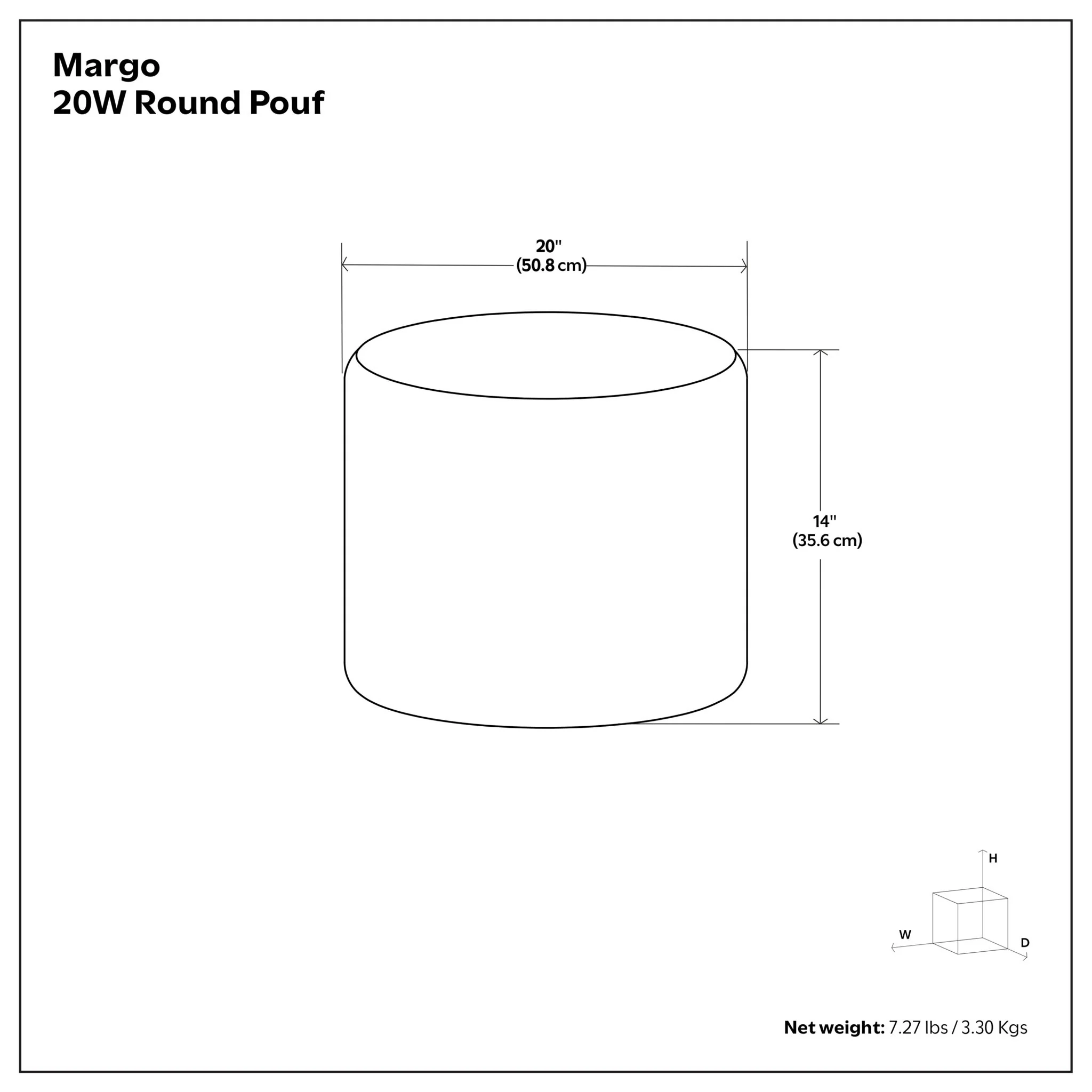 Margo - Handcrafted Round Pouf - Image 21