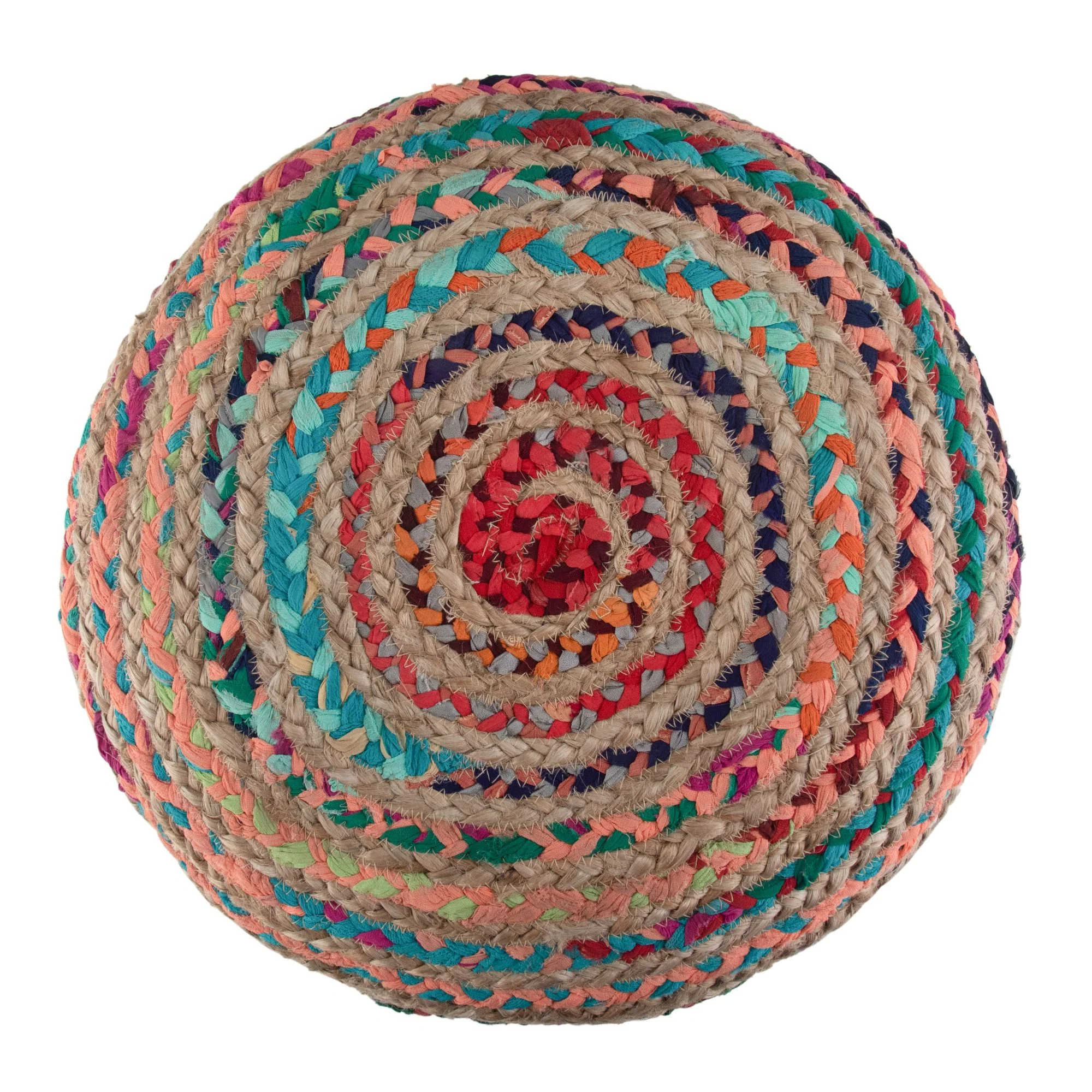 Margo - Handcrafted Round Pouf - Image 22