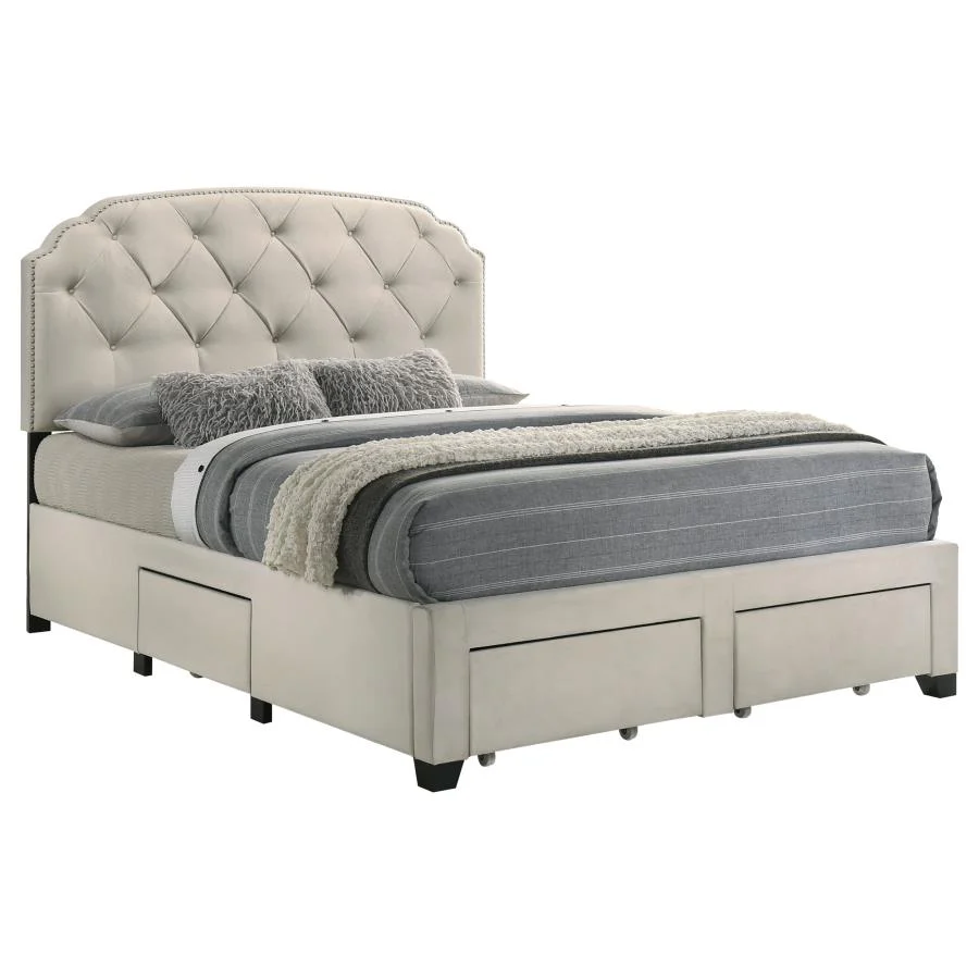 Marianna - 4-Drawer Upholstered Storage Bed - Image 15