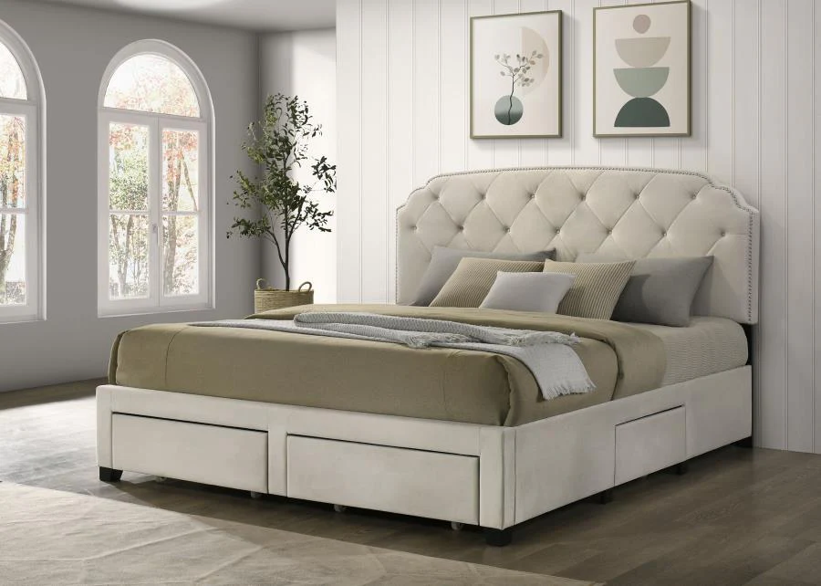 Marianna - 4-Drawer Upholstered Storage Bed - Image 4
