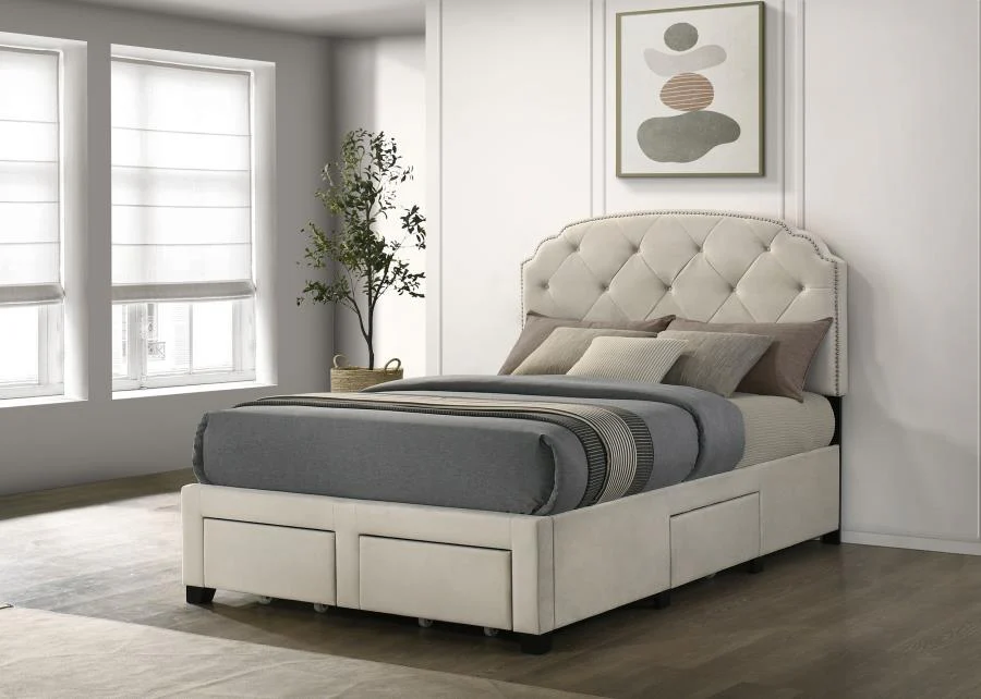 Marianna - 4-Drawer Upholstered Storage Bed - Image 5