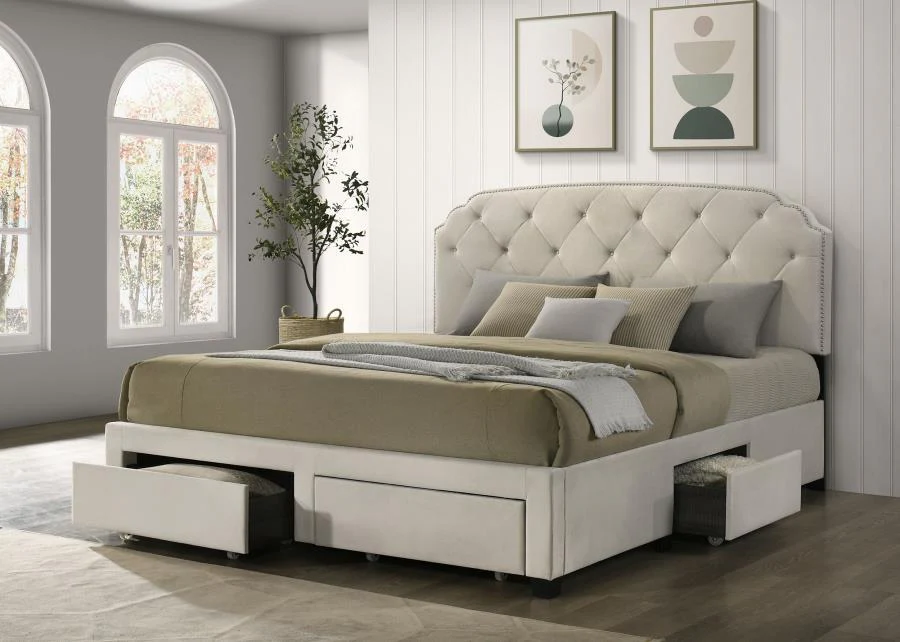 Marianna - 4-Drawer Upholstered Storage Bed - Image 7