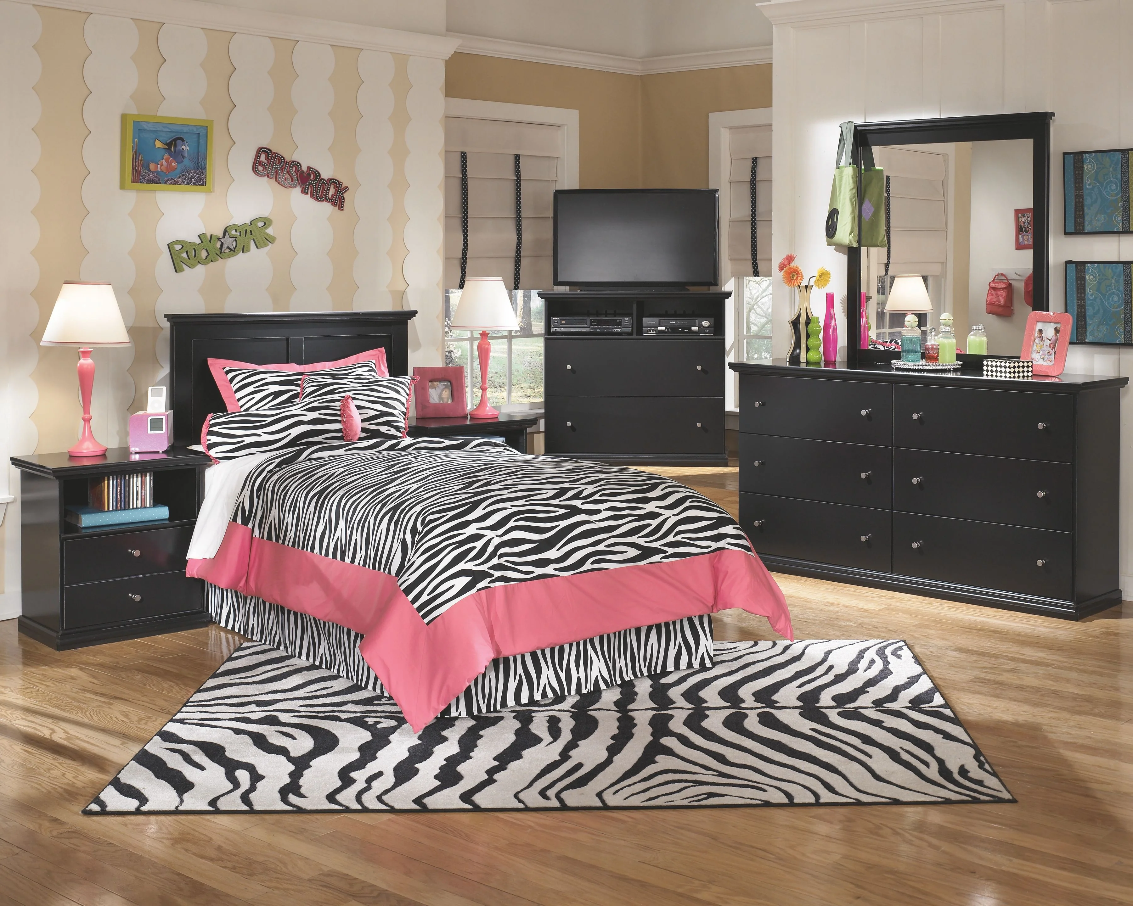 Maribel - One Drawer Night Stand - Black - Image 3