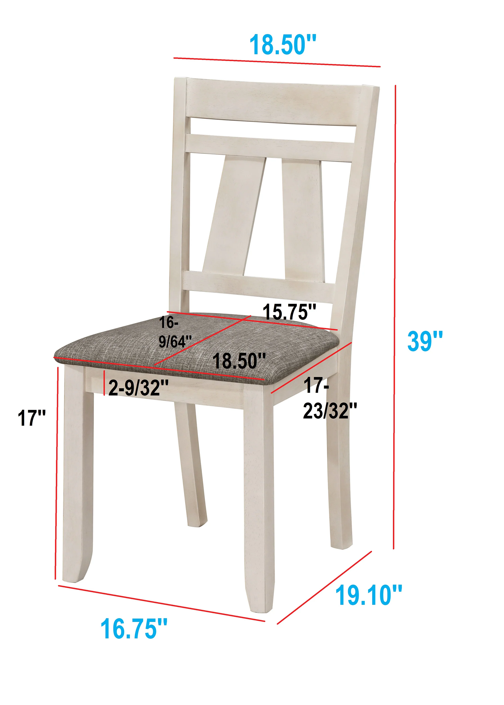 Maribelle Side Chair Chalk Warm Grey - Image 2