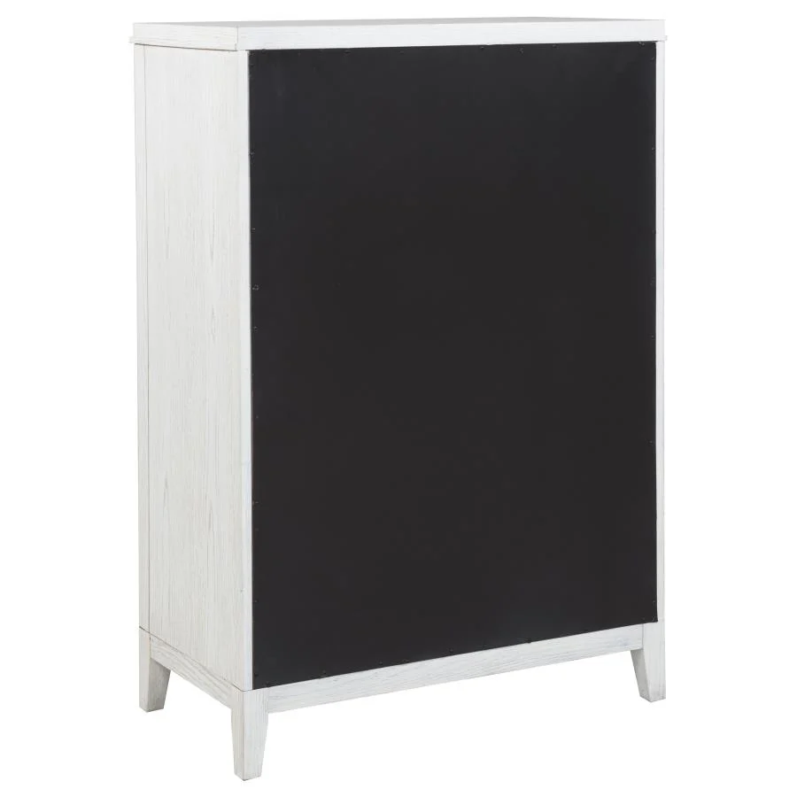 Marielle - 5-Drawer Bedroom Chest - Distressed White - Image 6
