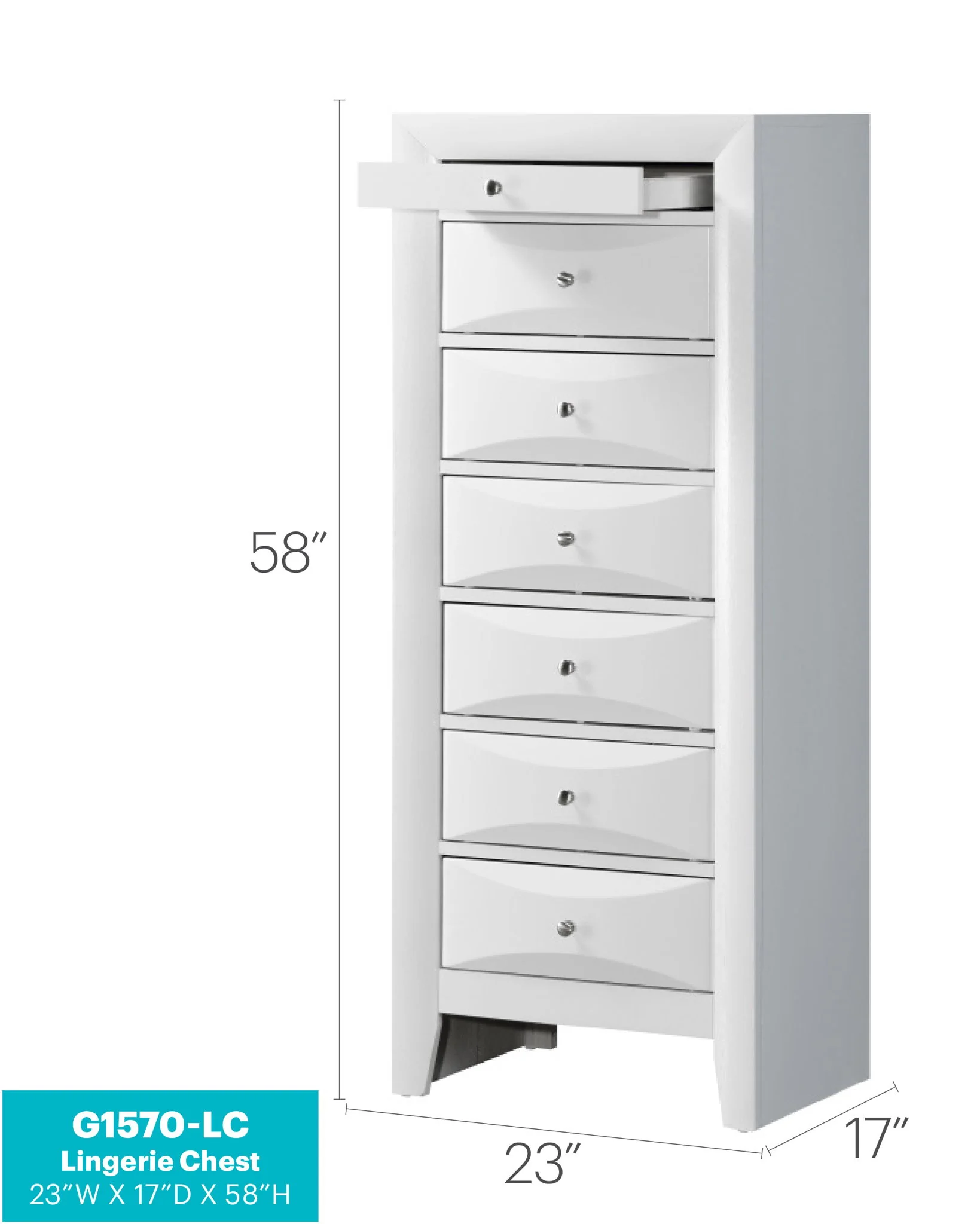 Marilla - 7 Drawer Lingerie Chest - Image 10