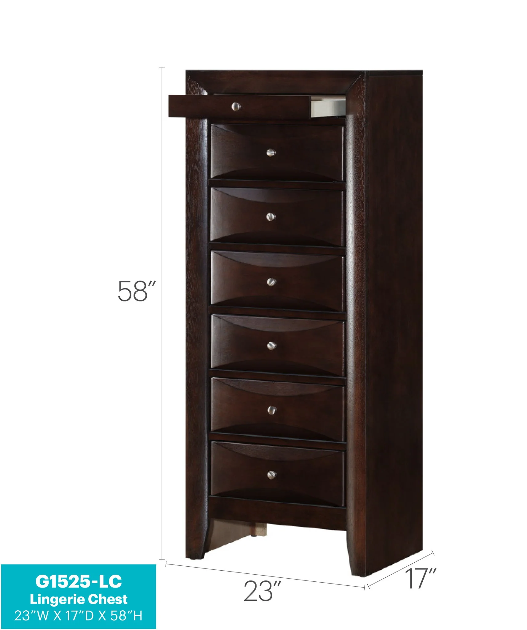 Marilla - 7 Drawer Lingerie Chest - Image 6