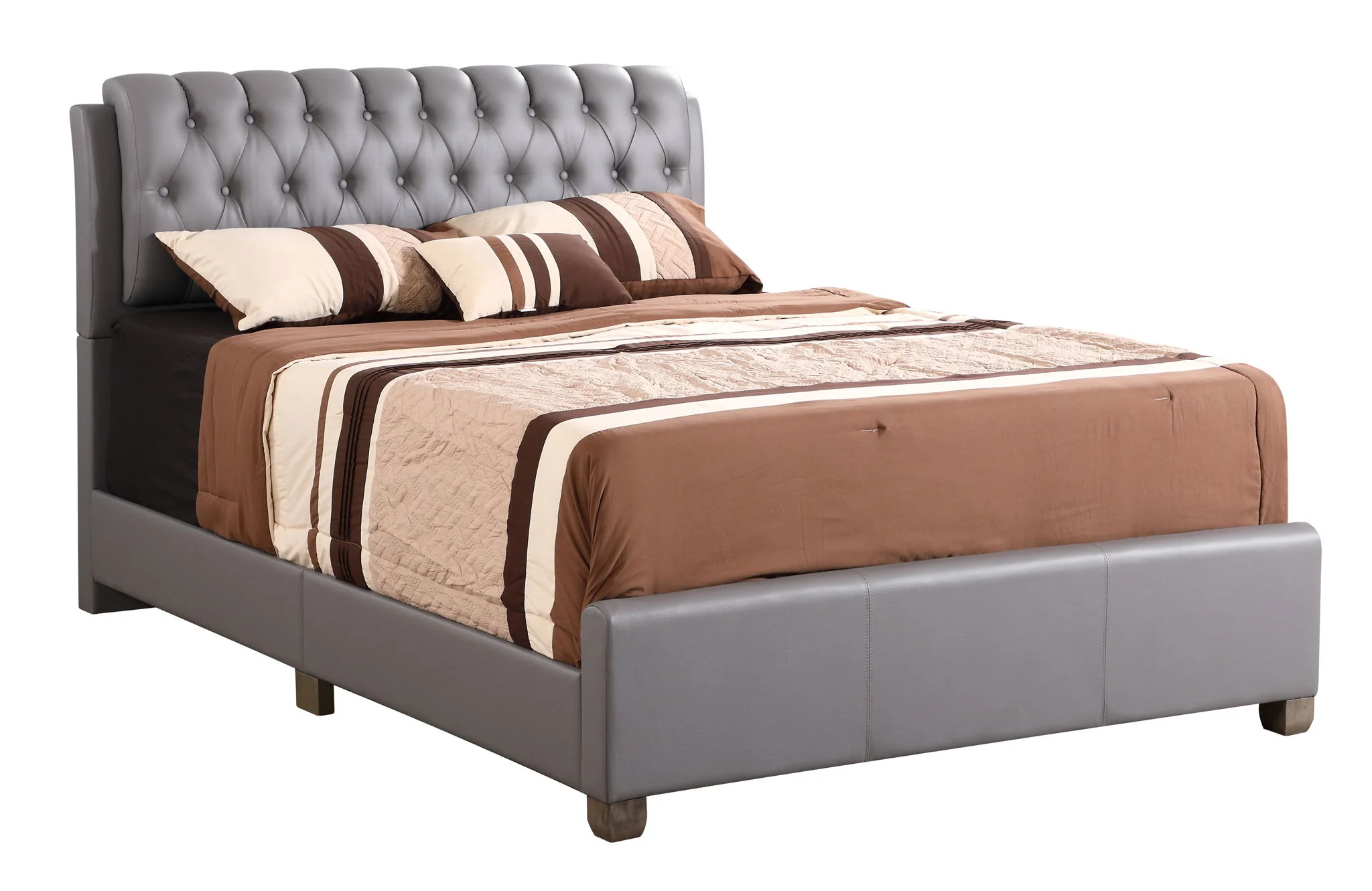 Tufted Upholstered Bed - Image 4