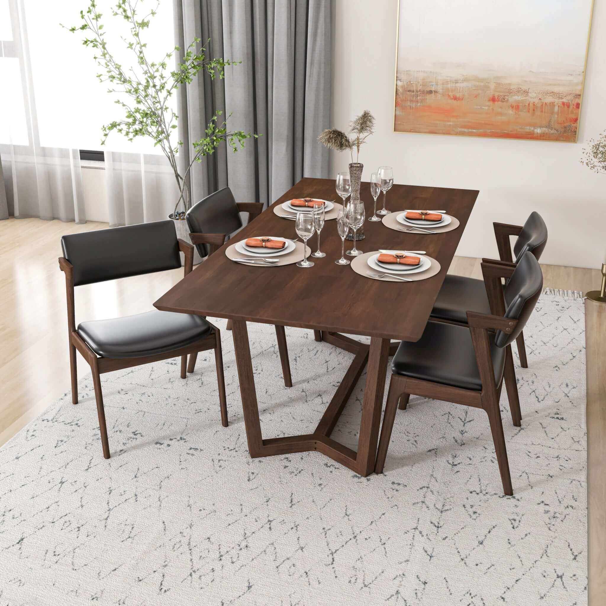 Marina - Mid-Century Modern Design Dining Table - Image 5