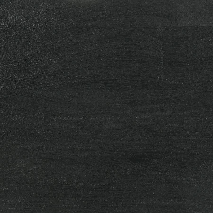 Marsden - 2 Door Mango Wood TV Stand - Charcoal Black - Image 10