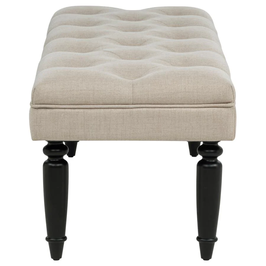 Marsha - 52" Upholstered Entryway Accent Bench - Latte - Image 4