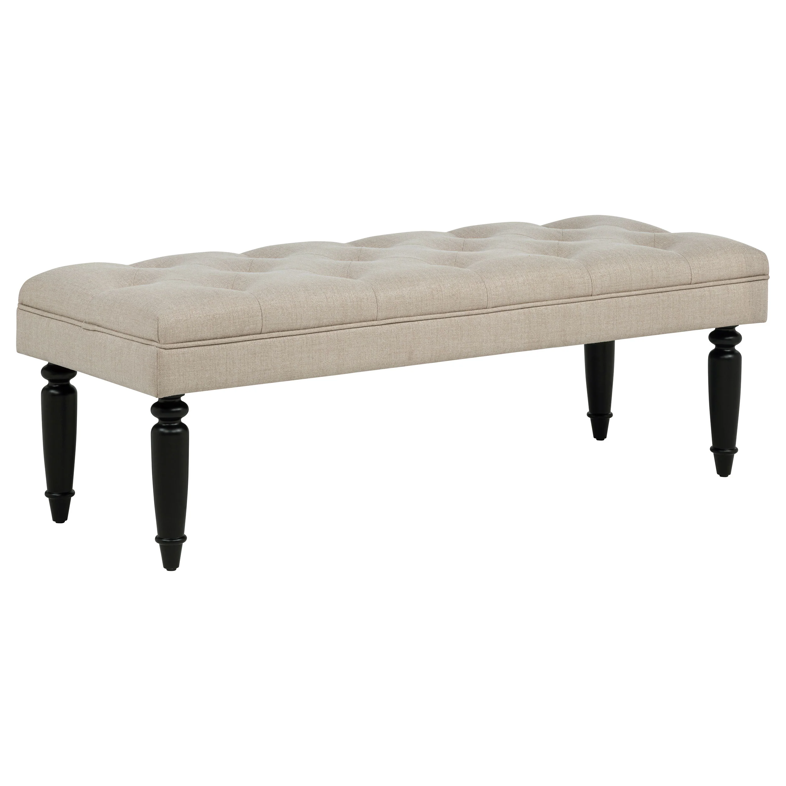 Marsha - 52" Upholstered Entryway Accent Bench - Latte - Image 8