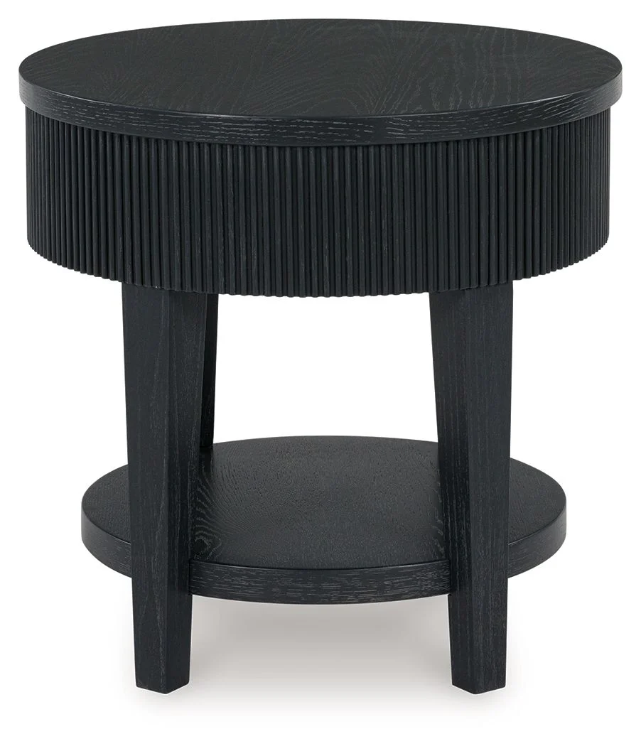 Marstream - Round End Table - Black - Image 8