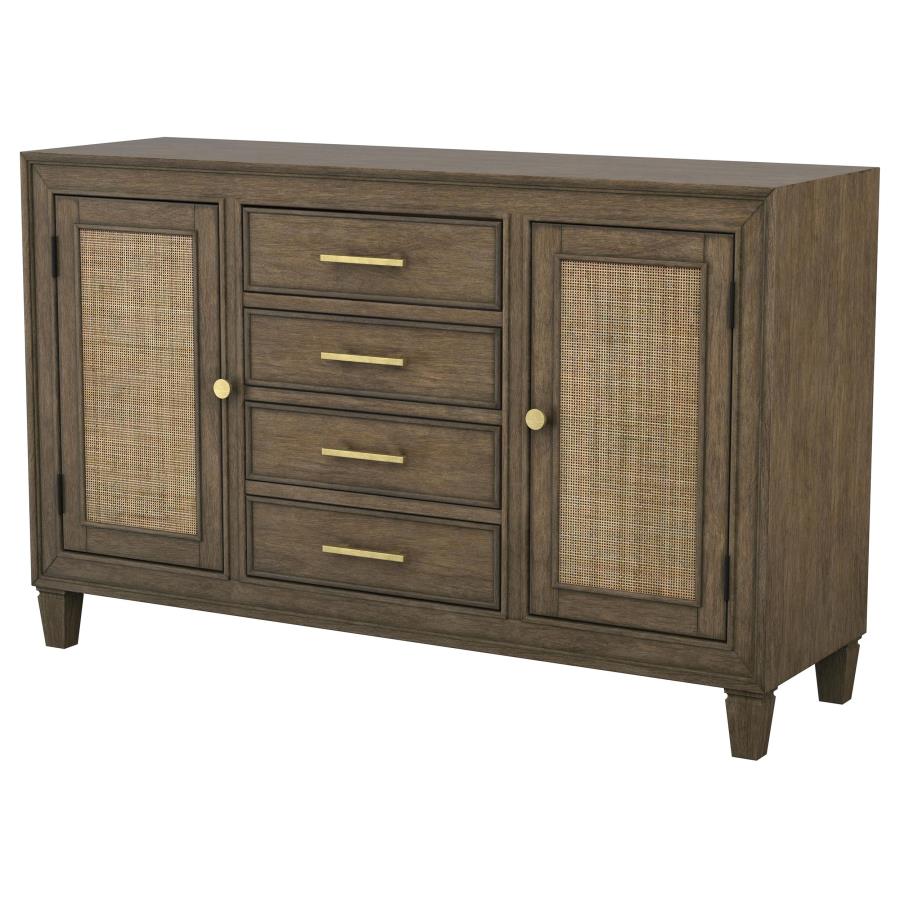 Matisse 4-drawer Sideboard Buffet Cabinet Light Brown - Image 4