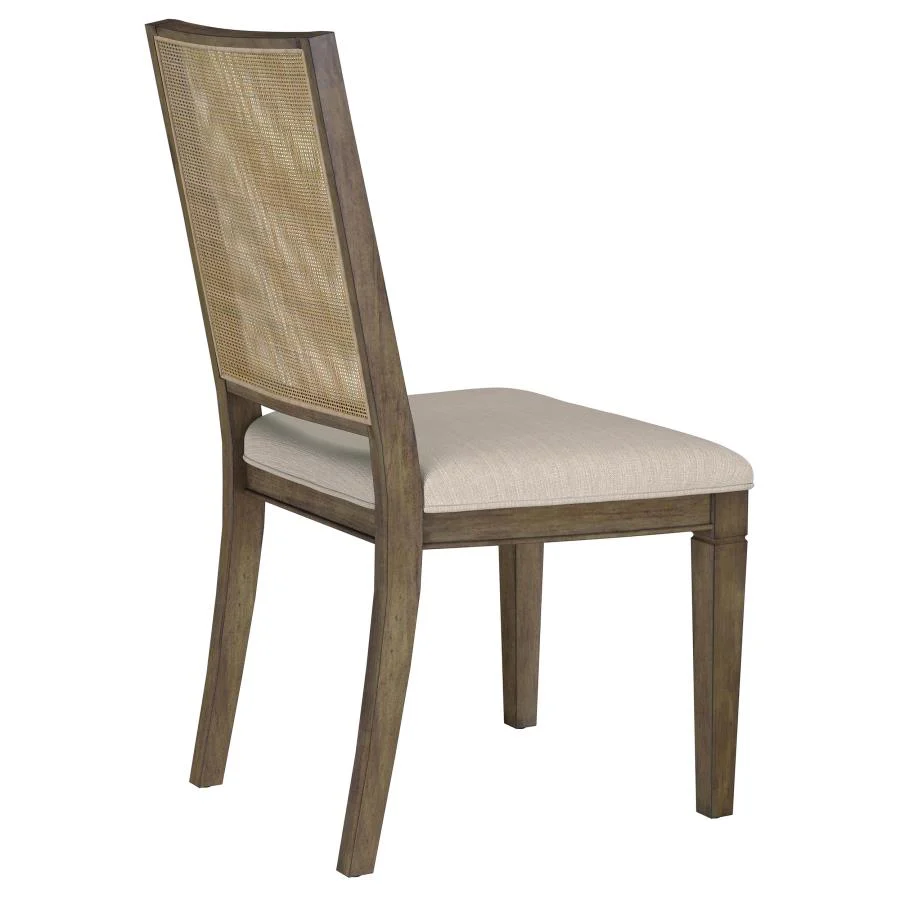 Matisse - Woven Rattan Back Dining Side Chair Brown (Set of 2) - Dark Brown - Image 9