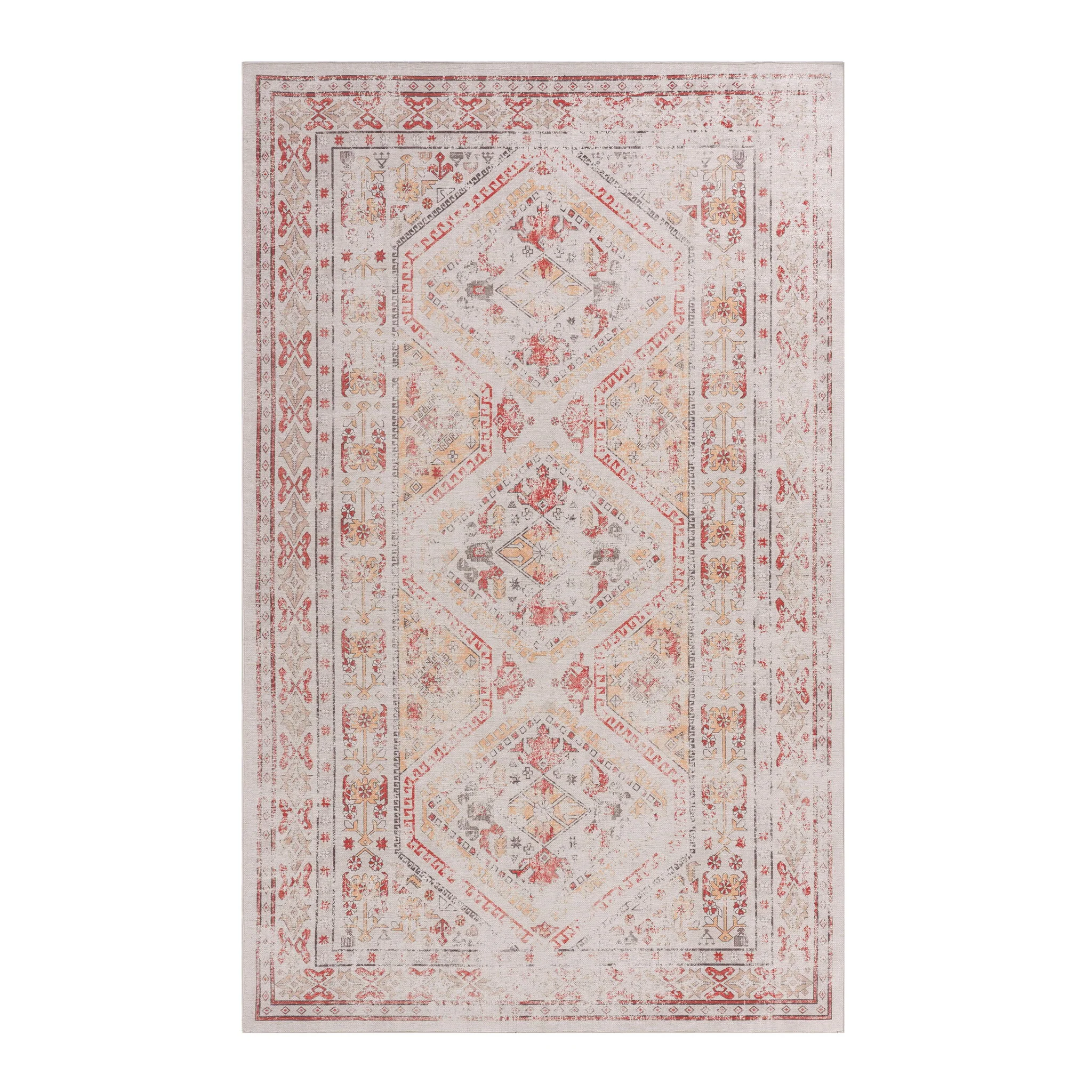 Maval - 6' X 9' Washable Area Rug - Beige - Image 2