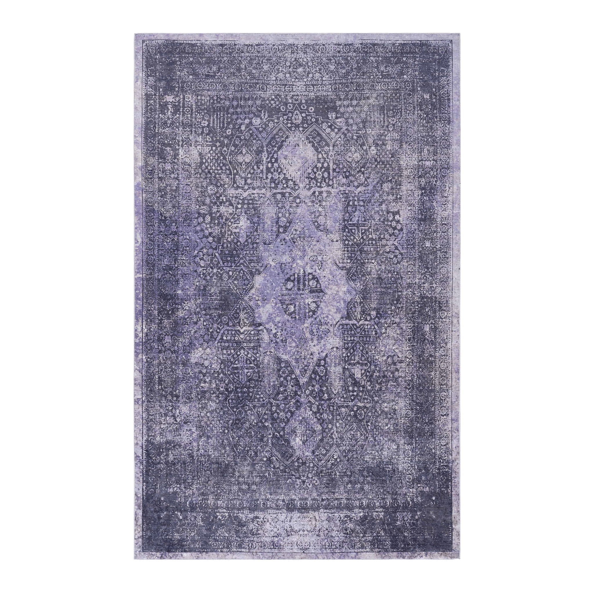 Maval - 8' X 10' Washable Area Rug - Anthracite - Image 5