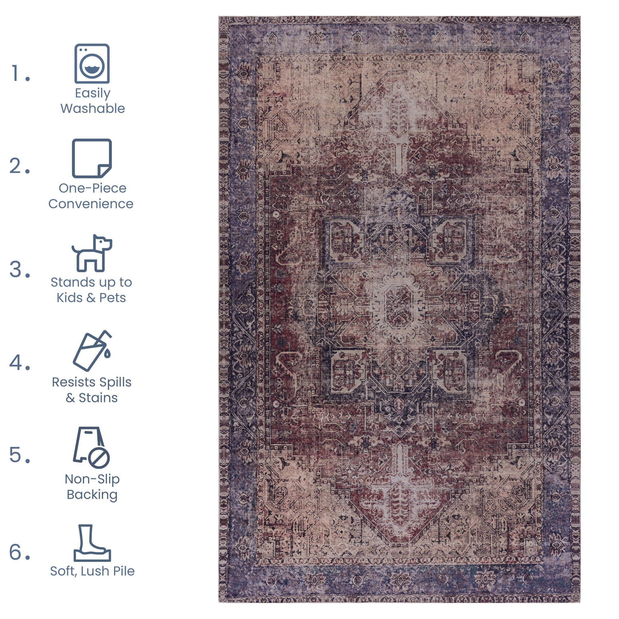Maval - Area Rug Washable - Image 3