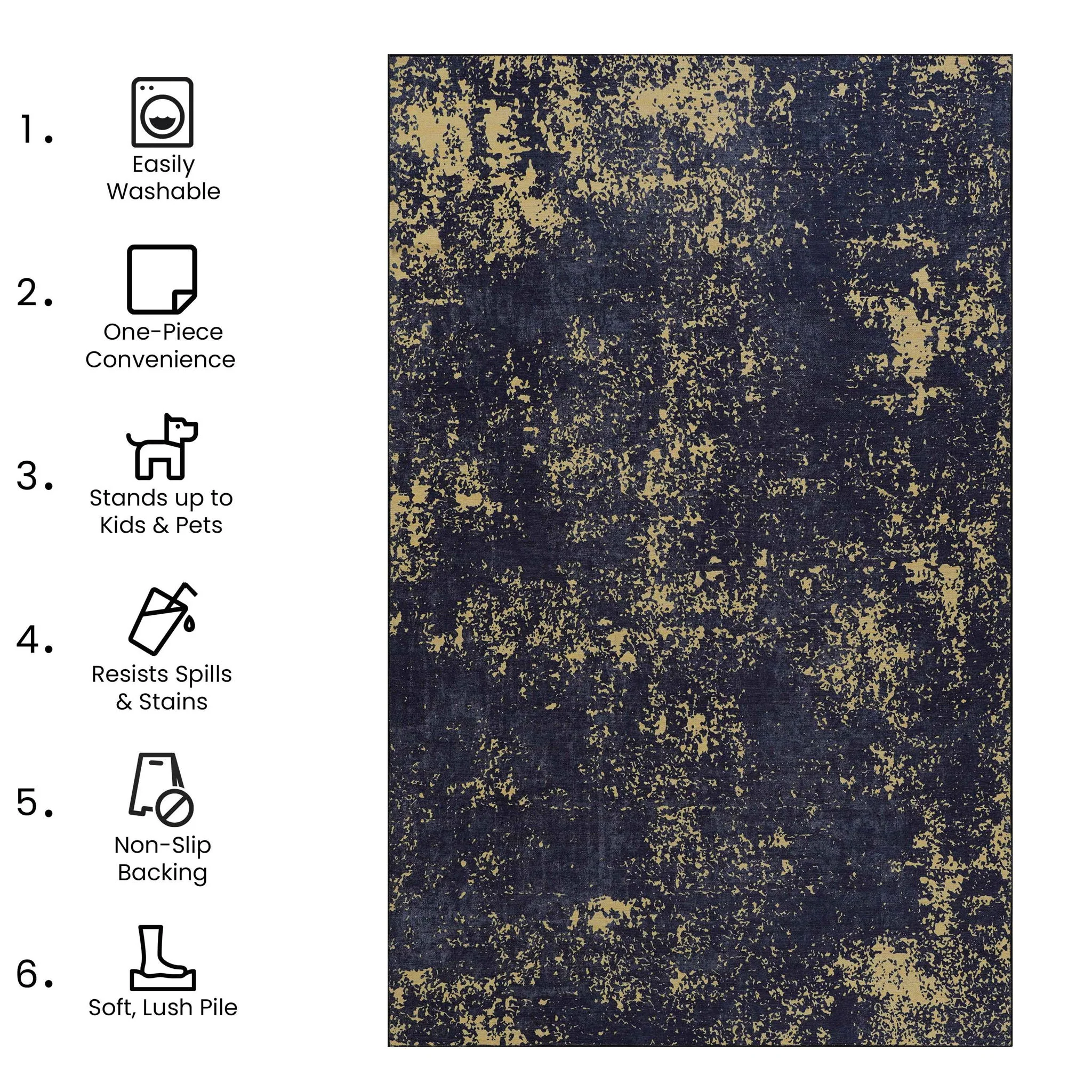 Maval - Stunning Area Rug, Washable - Image 9