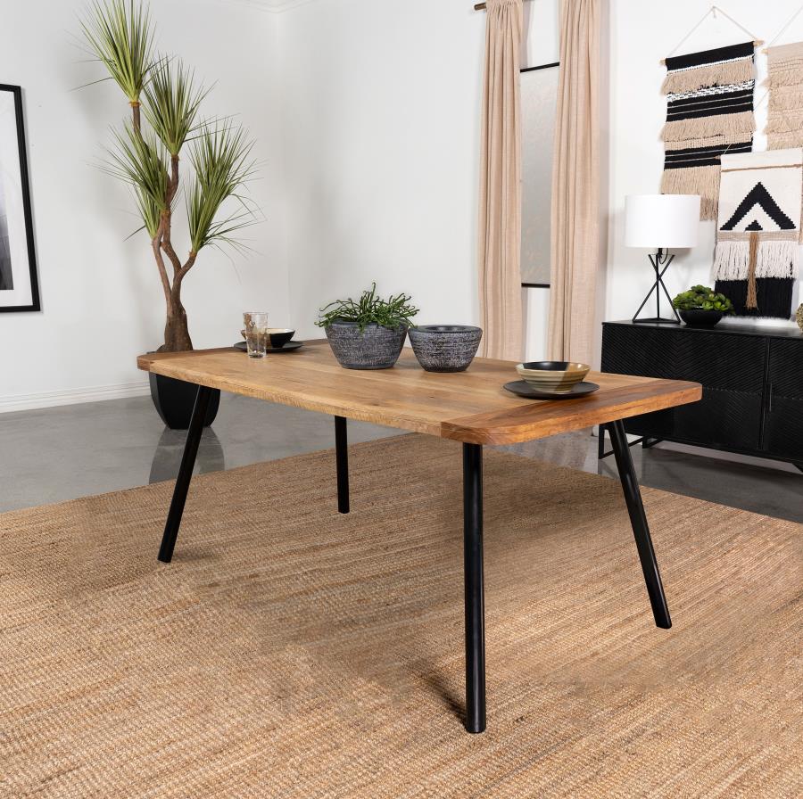 Maverick - Solid Wood Dining Table - Natural Mango - Image 2