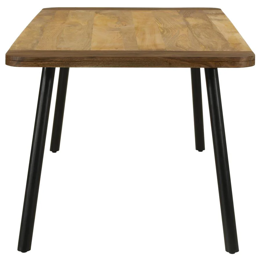 Maverick - Solid Wood Dining Table - Natural Mango - Image 4