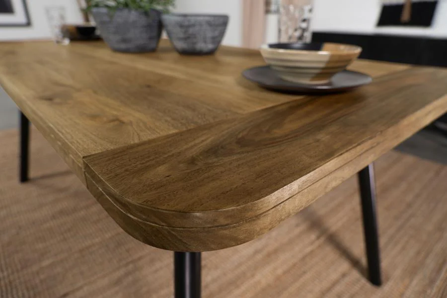 Maverick - Solid Wood Dining Table - Natural Mango - Image 6