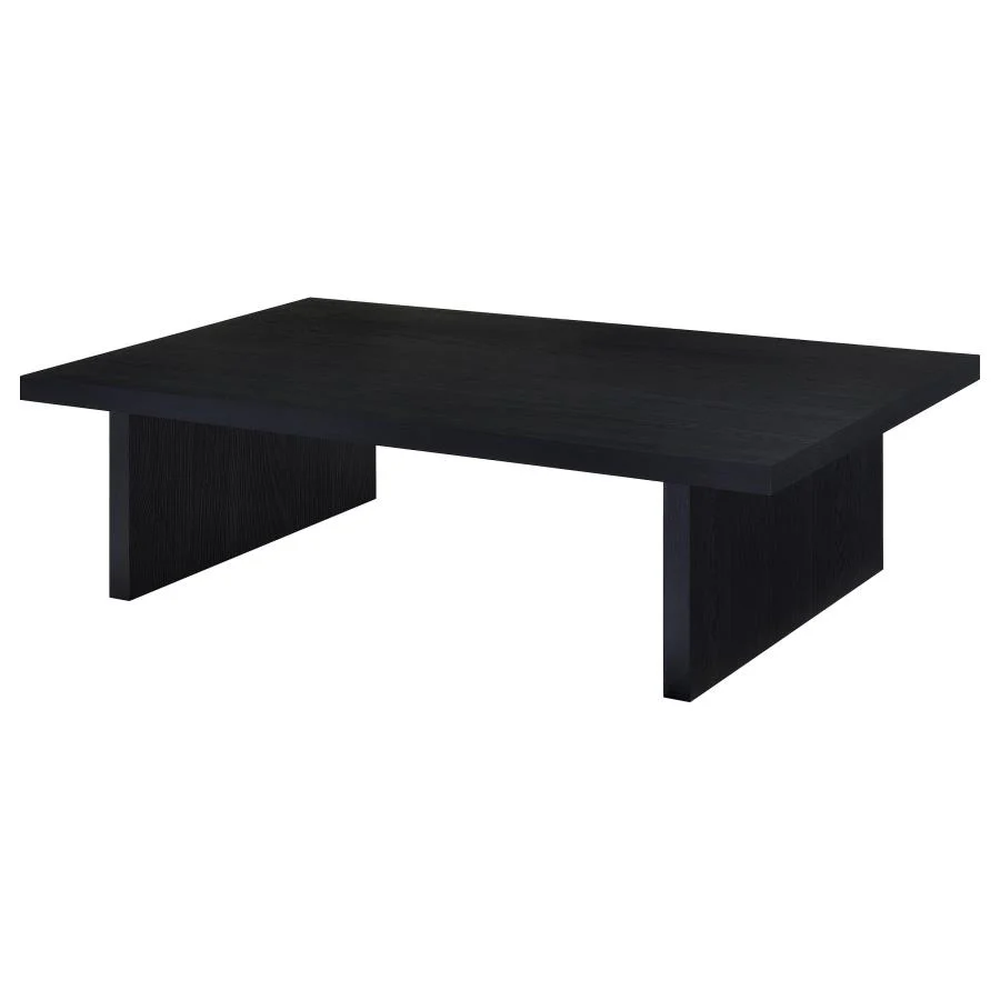 Max - Rectangular Engineered Laminate Coffee Table - Black - Image 3