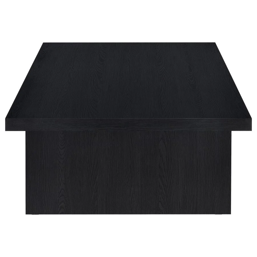 Max - Rectangular Engineered Laminate Coffee Table - Black - Image 4