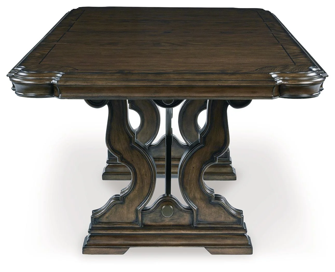 Maylee - 11 Pc. - Dining Extension Table, 4 Side Chairs, 2 Arm Chairs, Storage Bench, Buffet And Hutch - Dark Brown - Image 10