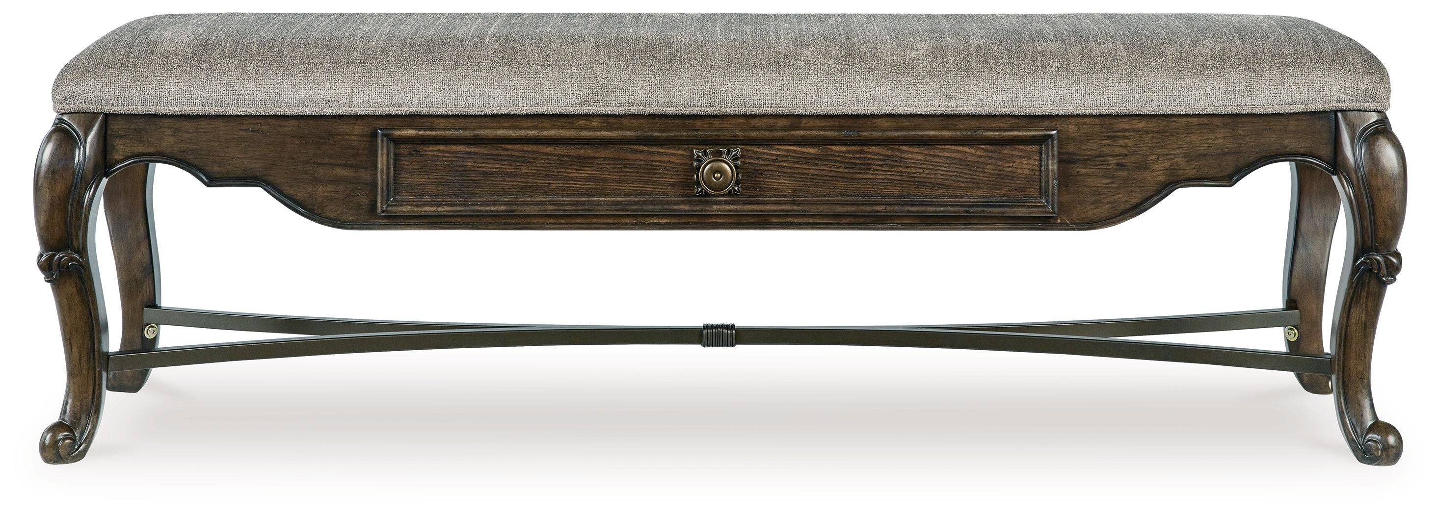 Maylee - Upholstered Storage Bench - Dark Brown - Image 9