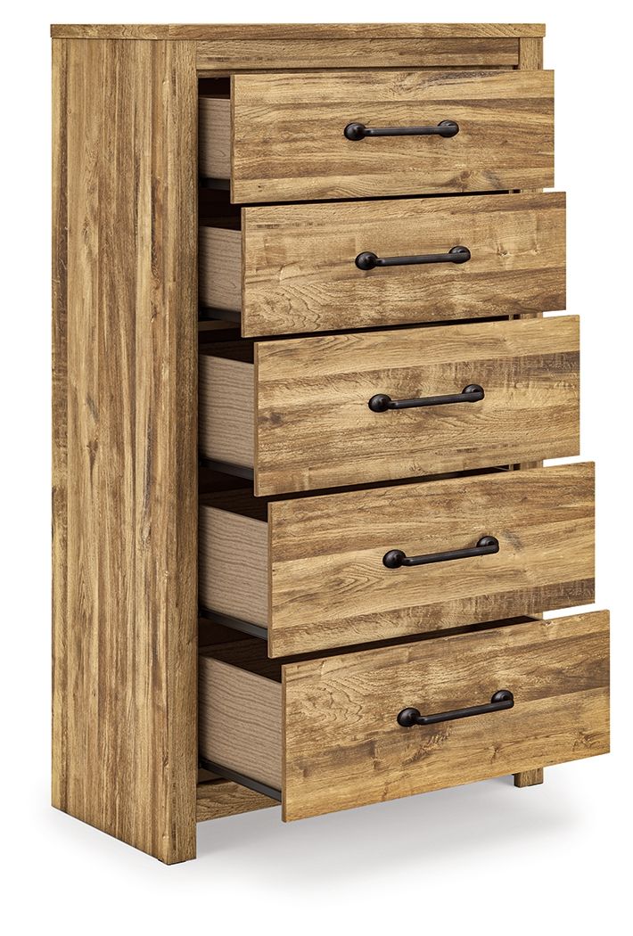 Maystonna - Five Drawer Chest - Brown - Image 10