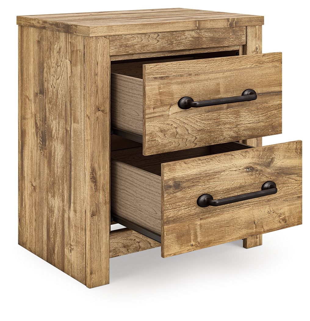 Maystonna - Two Drawer Night Stand - Brown - Image 8