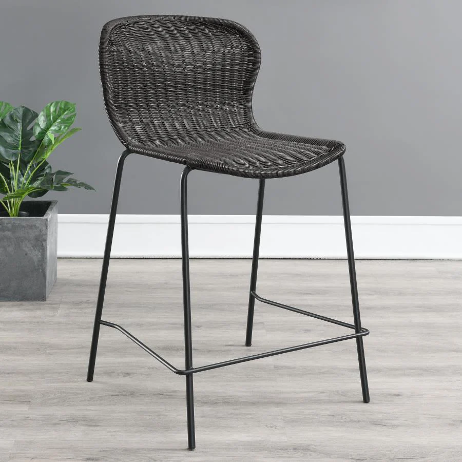 Mckinley - Faux Rattan Metal Chair (Set of 2) - Image 3