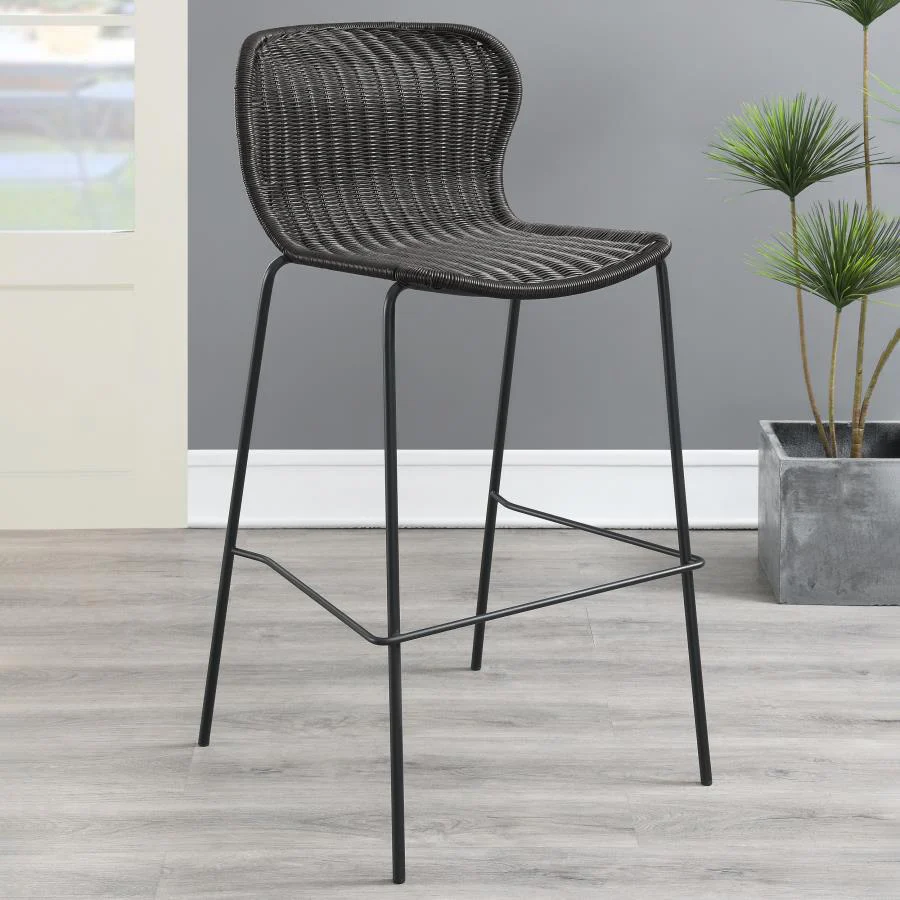 Mckinley - Faux Rattan Metal Chair (Set of 2) - Image 4