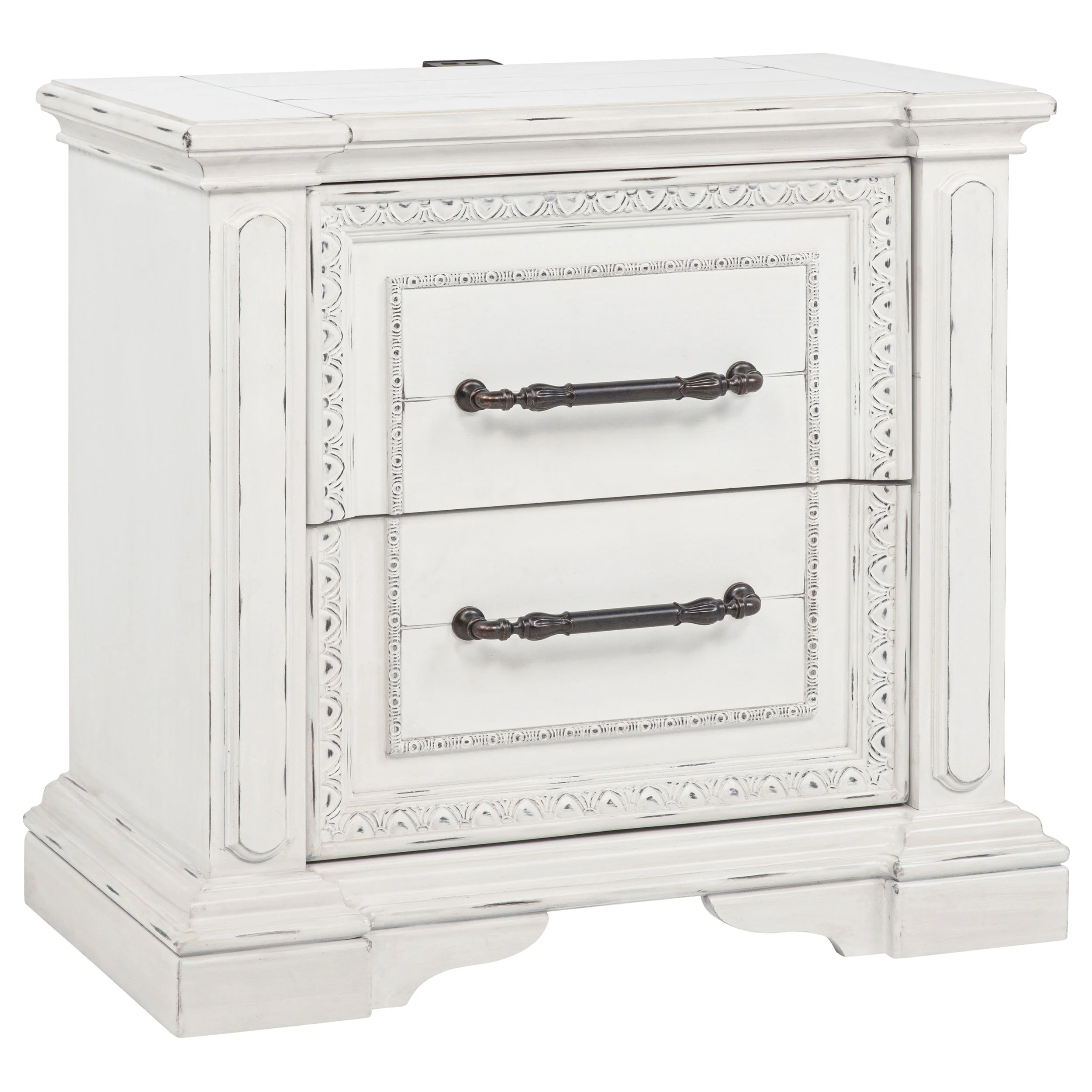 Mckinney - 2-Drawer Nightstand With Dual USB - Vintage White - Image 15